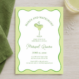 Invitación "Margs & Matrimony" Tequila Lime Bridal Shower