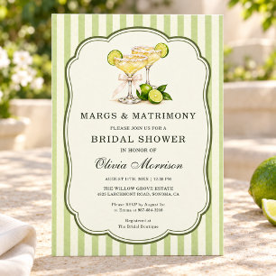 Invitación Margs y Matrimonio Despedida de Soltera Margarita