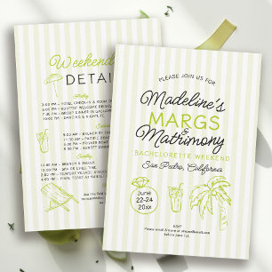 Invitación Margs y Matrimonio Raya de Lima Despedida de Solte