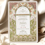 Invitación Marguerite rosado margarita margarita Boda Art Nou<br><div class="desc">La invitación a la boda de Alphonse Mucha, un Rosa polvoriento y de estilo Art Nouveau, está en un diseño floral, romántico y caprichoso. Los florecientes victorianos complementan los tipos de letra Art Deco clásicos. Por favor, introduzca la información de su personalizado y ya está listo. Si desea cambiar el...</div>