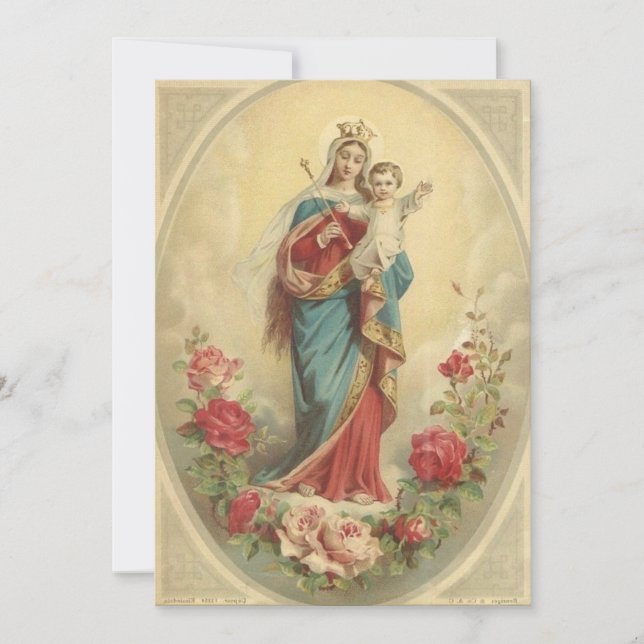 Invitación María, Auxilio de Cristianos (Anverso)
