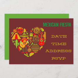 Invitación Mariachi temático mexicano de la fiesta del fiesta