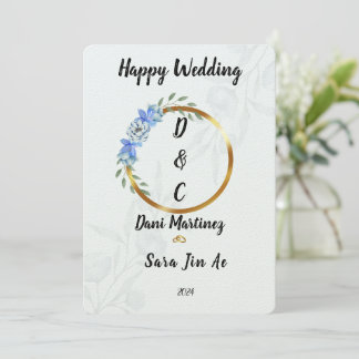 Invitación  Mariages Happy Wedding