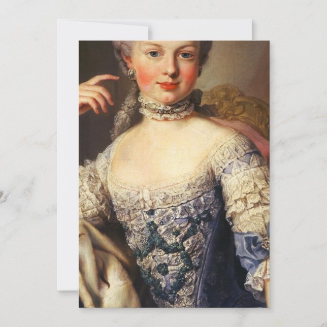 Invitación Marie Antoinette (Anverso)