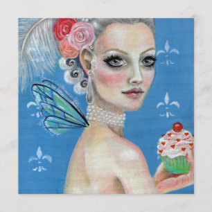 Invitación Marie Antoinette Que coman pastel