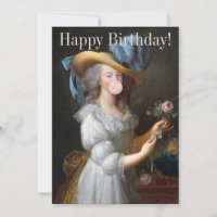 Marie Antoinette soplando chicle