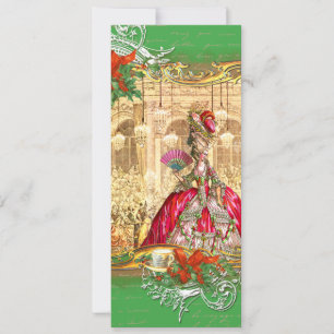 Invitación Marie Antoinette Versailles Navidades Tea Fiesta