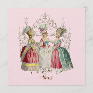 Invitación Marie Antonieta Damas en espera
