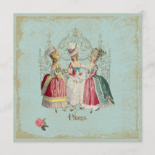 Invitación Marie Antonieta Damas en espera