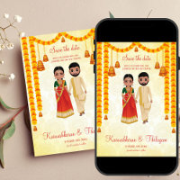 Marigold garlands bells Tamil Telugu salva la fech