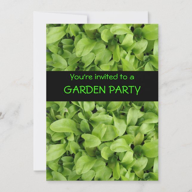 Invitación Marigold Selings Personalizado Garden Fiesta Invit (Anverso)