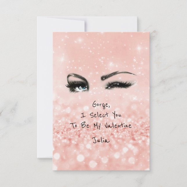 Invitación Marilyn Monroe Valentine Declaración de amor rosa (Anverso)