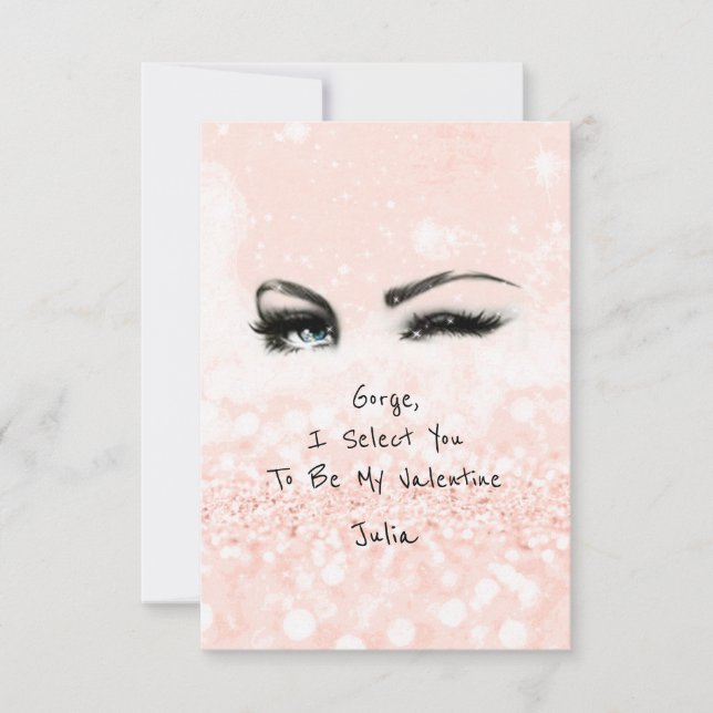 Invitación Marilyn Monroe Valentine Rosa de la Declaración de (Anverso)