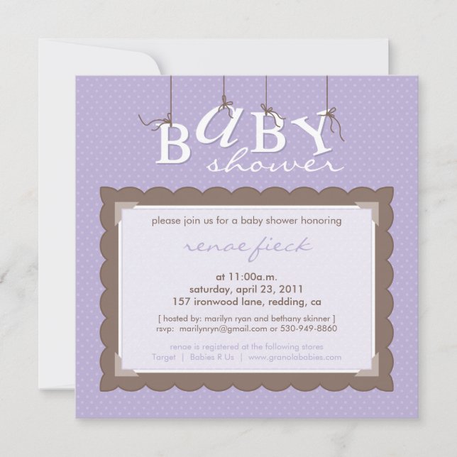 Invitación marilyn ryan :: BABY SHOWER INVITES (Anverso)