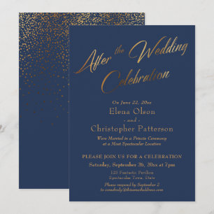 Invitación Marina Después de la Celebración de la Boda, Confe