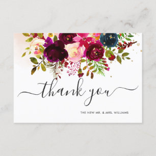 Invitación Marina Rustic Boho Watercolor Rubor Marsala