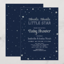 Marina y plata | Twinkle Little Star Baby Shower