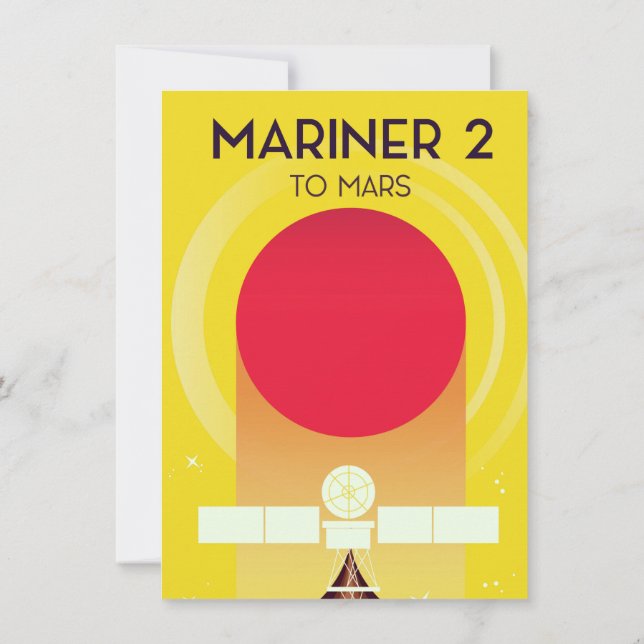 Invitación Mariner 2 a Marte (Reverso)