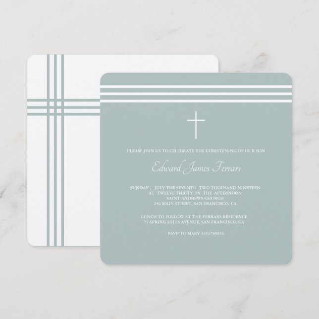 Invitación Marinero hermoso (Anverso / Reverso)