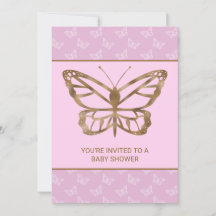 Mariposa con aspecto de lámina de oro falso - Baby
