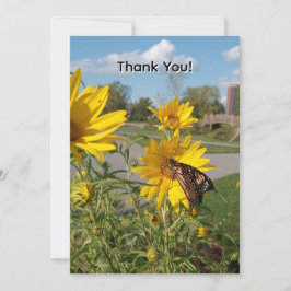 Invitación Mariposa de agradecimiento