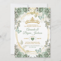 Mariposa de la Crown de oro verde de la recepción
