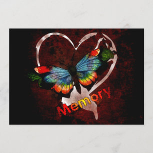 Invitación Mariposa de la memoria