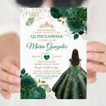 Invitación Mariposa de Quinceañera de Emerald Green<br><div class="desc">Invitación a la mariposa de la esmeralda verde mexicana Charra Quinceañera Quince Quince Anos,  16º cumpleaños, </div>
