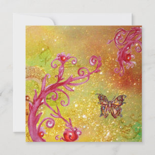 Invitación MARIPOSA EN BRILLANTINA 2 , Elegante Fiesta de Bod