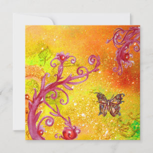 Invitación MARIPOSA EN BRILLOS 2 , Elegante Fiesta de Boda