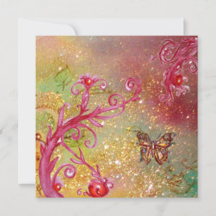 Invitación MARIPOSA EN DESTELLOS 2 , Elegante Fiesta de Boda
