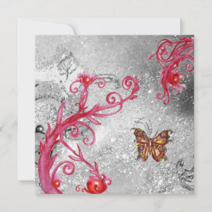 Invitación MARIPOSA EN DESTELLOS 2 ,Elegante Fiesta de Boda