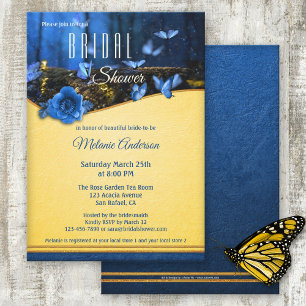 Invitación Mariposa Medianoche encantada ducha de novia fores