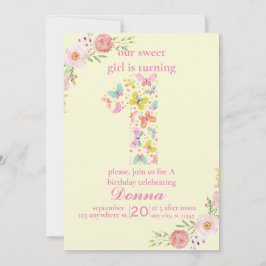 Invitación Mariposa Morada Nuestra Pequeña Mariposa