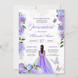 Invitación Mariposa Quinceanera