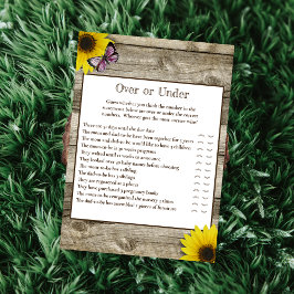 Invitación Mariposa rosa girasol sobre o debajo de Baby Showe