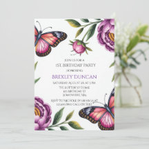 Mariposa y Chica Peony primero. Fiesta de cumpleañ