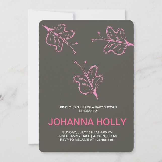 Invitación mariposas (Anverso)