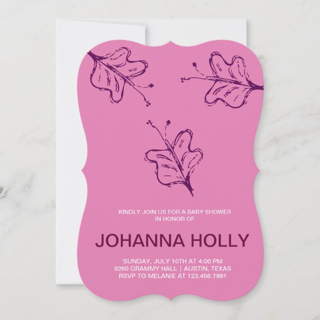 Invitación mariposas (Anverso)