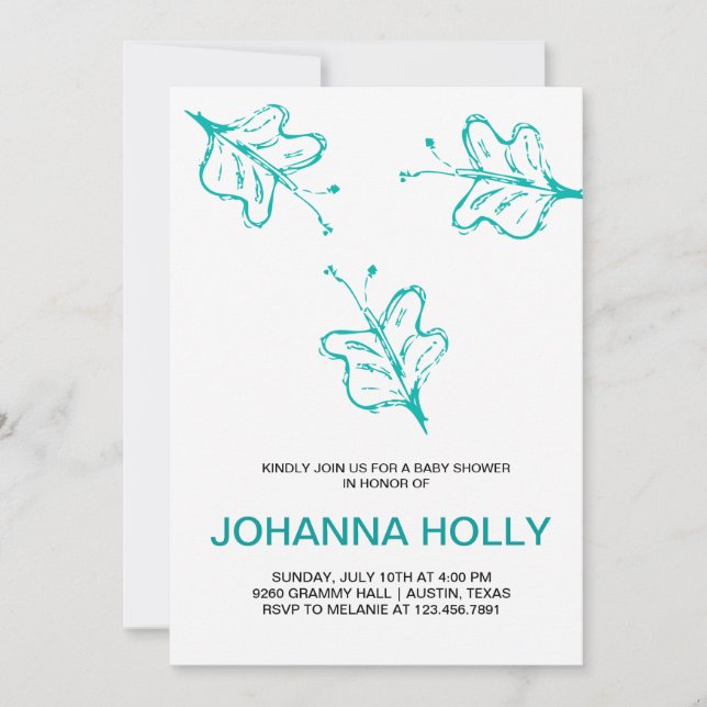Invitación mariposas (Anverso)