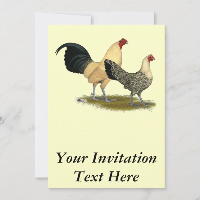 Invitación Mariposas antiguas de crema inglesa (Anverso)