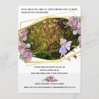 Invitación Mariposas con cuerdas de jardín encantadas