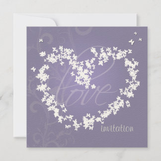 Invitación Mariposas corazón/invitaciones