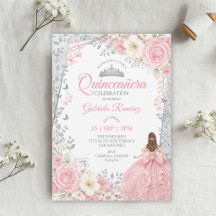 Mariposas de acuarela rosa de quinceañera