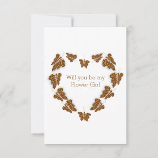 Invitación Mariposas de chocolate diseñan solicitud de chica