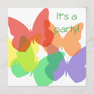 Invitación Mariposas del arco iris
