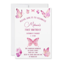 Mariposas dulces rosadas simples