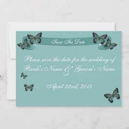 Invitación Mariposas Esmeraldas Guarden la Fecha