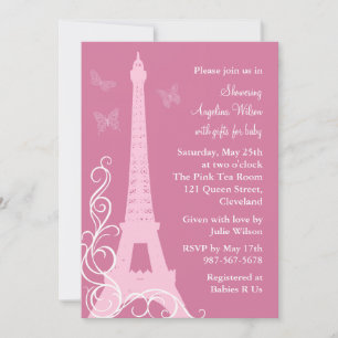 Invitación Mariposas filigranas en París