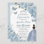 Invitación Mariposas Florales Bebés Princesa QUINCEAÑERA<br><div class="desc">Personalice esta encantadora invitación de fiesta de cumpleaños de Quinceanera con su propia redacción fácil y rápidamente,  simplemente pulse el botón personalizar it para reorganizar y formatear el estilo y la ubicación del texto. ¡Artículos coincidentes disponibles en la tienda! c) El estudio Happy Cat Studio</div>